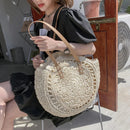 Bolsa de Ombro Boêmia Bege Hollow Venns