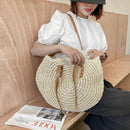 Bolsa de Ombro Boêmia Bege Hollow Venns