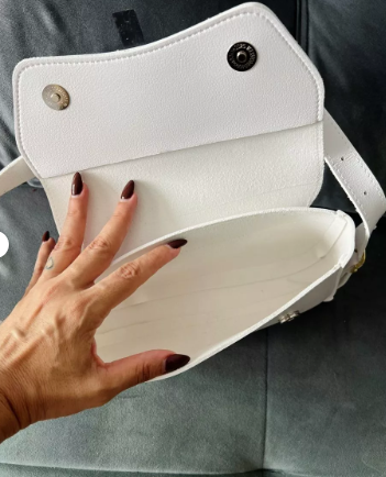 Bolsa de Ombro Elle Baguette Branco Venns