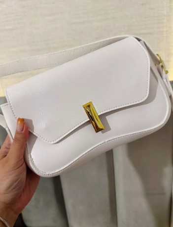 Bolsa de Ombro Elle Baguette Branco Venns