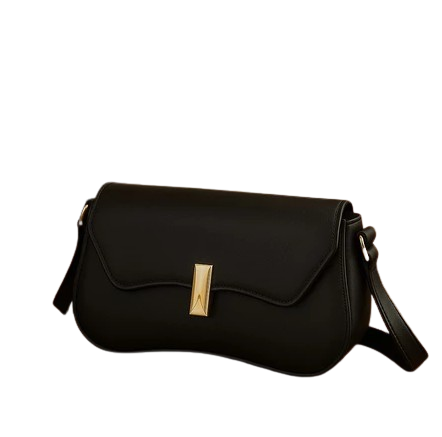 Bolsa de Ombro Elle Baguette Preto Venns