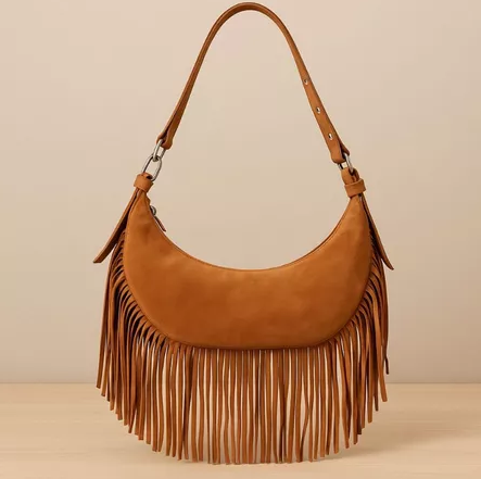 Bolsa de Mão Velvet Marrom Venns