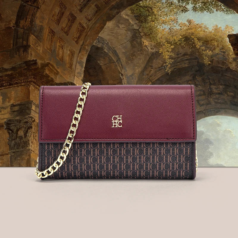 Bolsa de Ombro Serena Borgonha