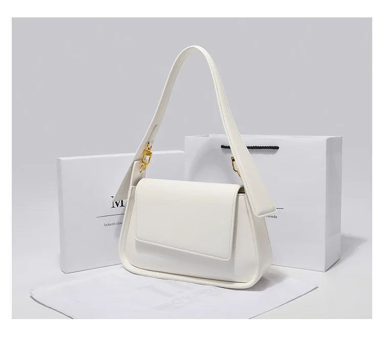 Bolsa Baguette Eveline Branco