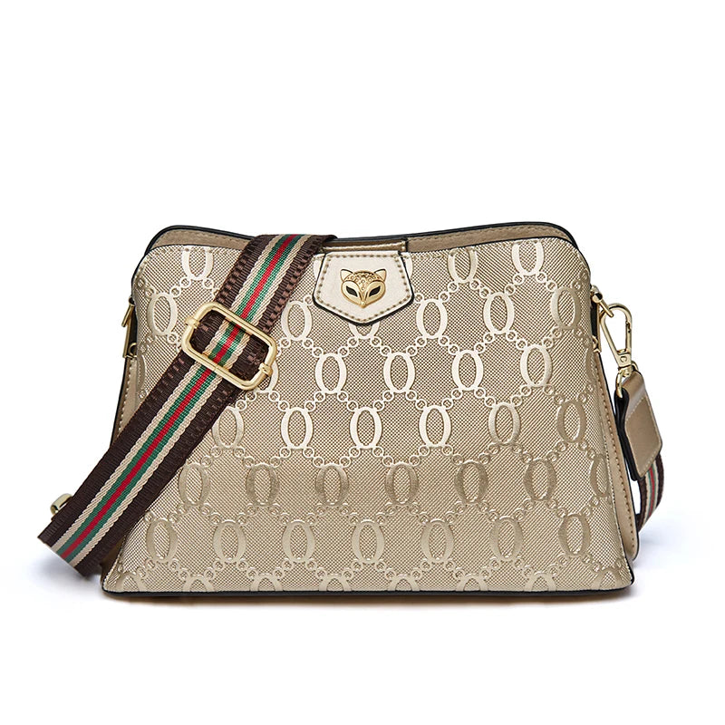 Bolsa de Ombro Nimeria Dourada