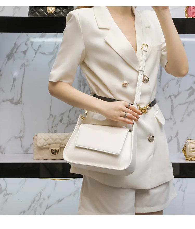 Bolsa Baguette Eveline Marrom