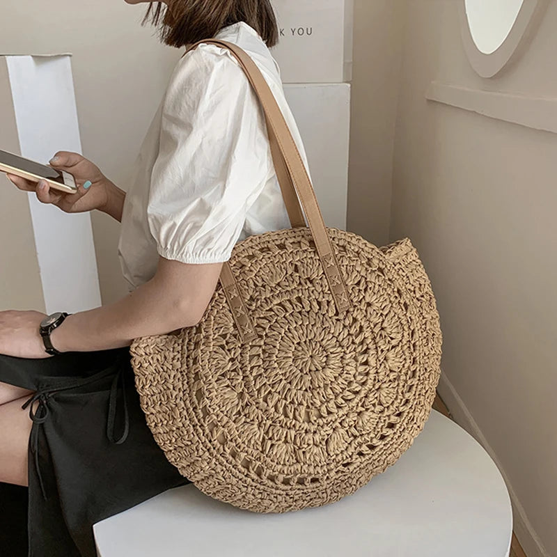 Bolsa de Ombro Boêmia Caqui Hollow