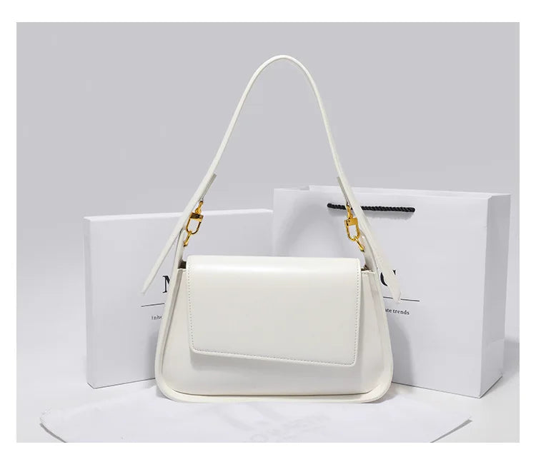 Bolsa Baguette Eveline Branco Venns