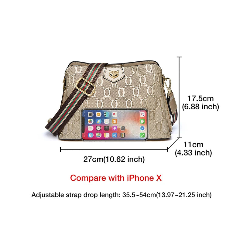 Bolsa de Ombro Nimeria Dourada