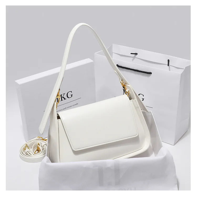 Bolsa Baguette Eveline Marrom
