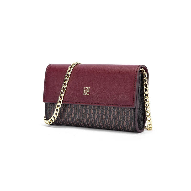 Bolsa de Ombro Serena Borgonha