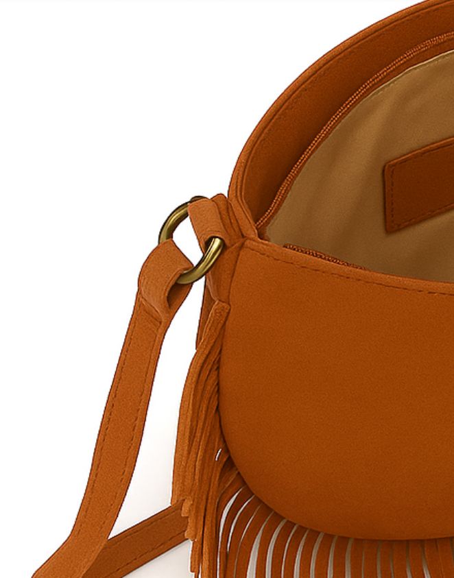 Bolsa de Mão Velvet Marrom Venns