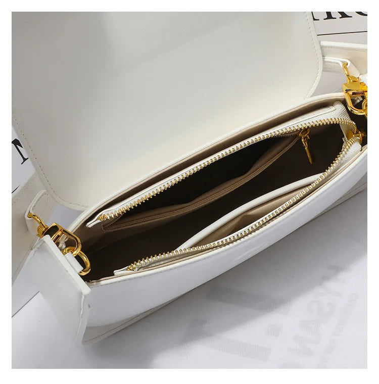 Bolsa Baguette Eveline Marrom